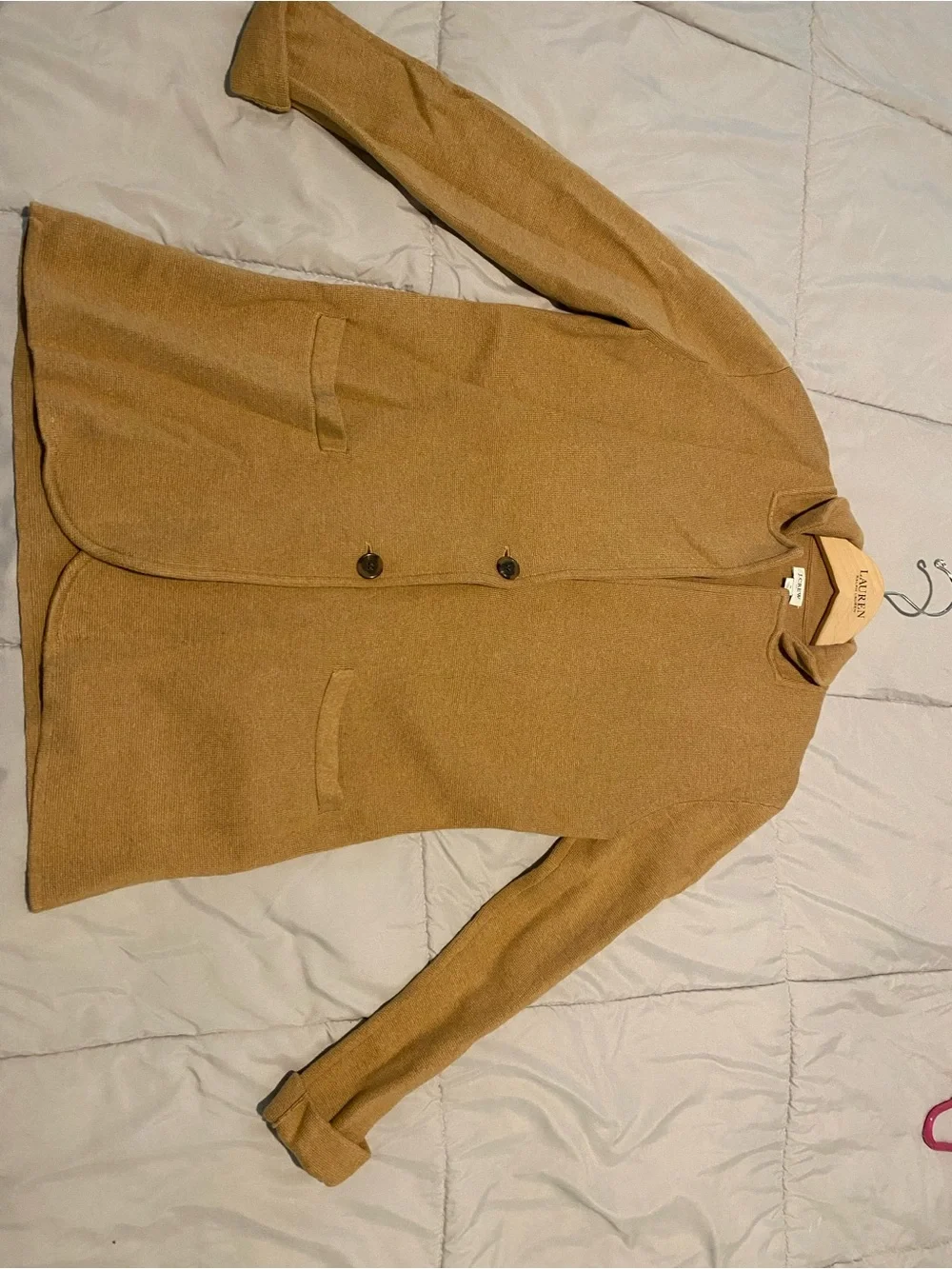 J. Crew Women's Camel-Tan Single-Button sweater Blazer